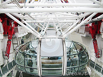 London Eye - capsule Editorial Stock Photo