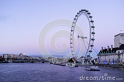 The London Eye Editorial Stock Photo