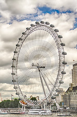 The London Eye Panoramic Wheel Editorial Stock Photo