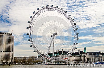 The London Eye Panoramic Wheel Editorial Stock Photo