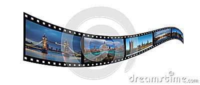 London film strip Stock Photo