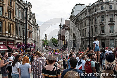 London Gay Pride Parade 2017 Editorial Stock Photo