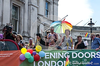 London Gay Pride Parade 2017 Editorial Stock Photo