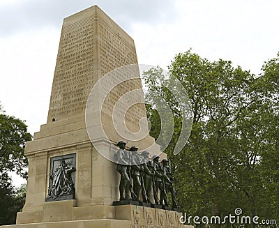 London, Great Britain -May 22, 2016: Guards Division War Memorial Editorial Stock Photo