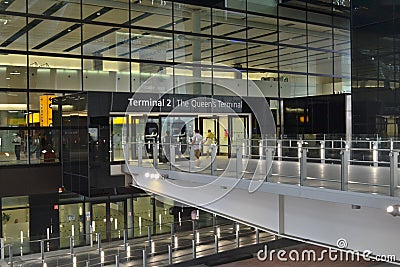 London Heathrow airport Terminal 2 Editorial Stock Photo