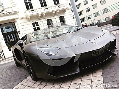 London - Lamborghini Aventador Editorial Stock Photo