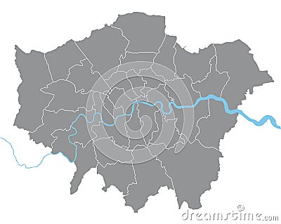 London map Vector Illustration