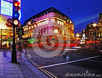 London Night Editorial Stock Photo