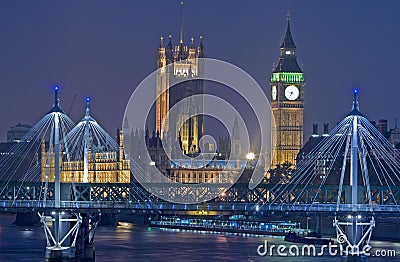 London at night Stock Photo