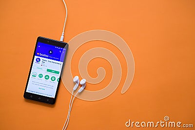 Badoo application in google play store Editorial Stock Photo