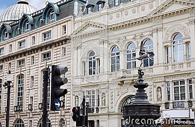 London Piccadilly Circus in UK Stock Photo