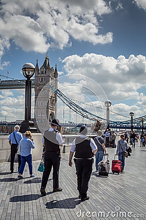 London police on patrol Editorial Stock Photo
