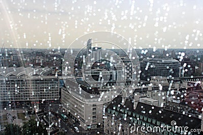 London rain Stock Photo