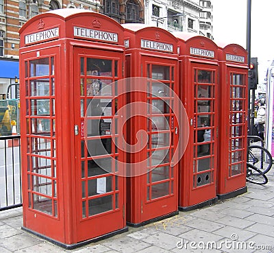 London Red telephone box Stock Photo