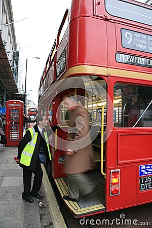 London Route Master Bus Editorial Stock Photo