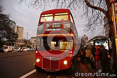 London Route Master Bus Editorial Stock Photo