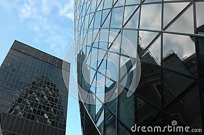 London's Gherkin Skyscraper II Stock Photo