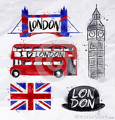 London signs Vector Illustration