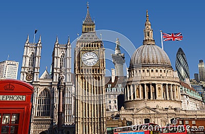 London Skyline Stock Photo