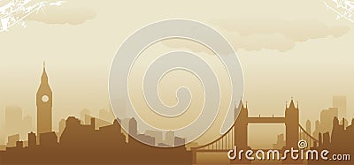 London skyline Vector Illustration