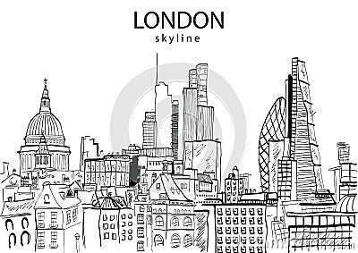 London Skyline abstract Vector Illustration