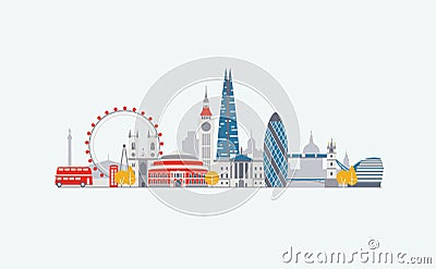 London skyline Vector Illustration