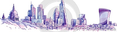 London Skyline Vector Illustration