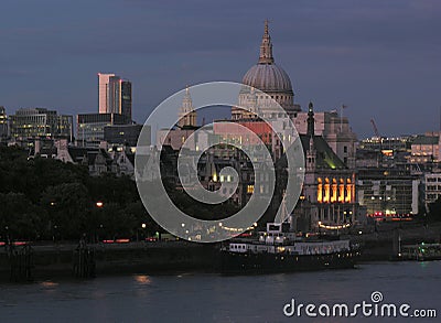 London skyline night view Stock Photo