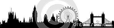 London skyline - vector Vector Illustration