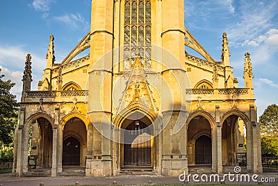 London, St Lukes church in Chelsea at susnet Editorial Stock Photo