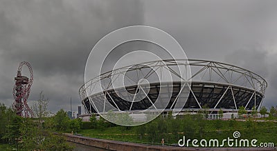 The London Stadium at Queen Elizabeth Olympic Park in Stratford, London Editorial Stock Photo