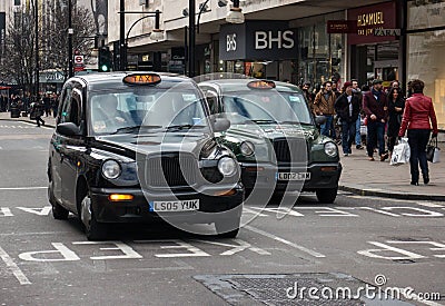 London Taxi Cab Editorial Stock Photo