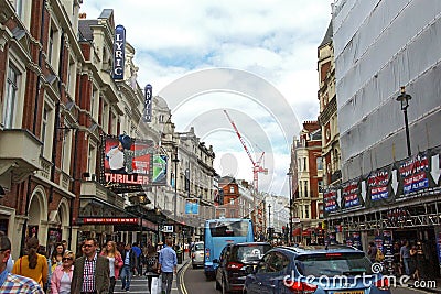 London Theatres Editorial Stock Photo