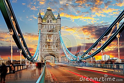 London, Tower Bridge Stock Photo