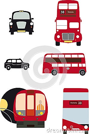 London transport Vector Illustration
