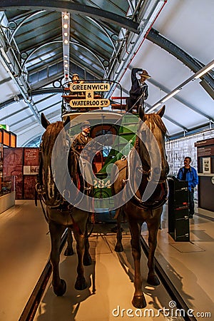 London Transport Museum Editorial Stock Photo