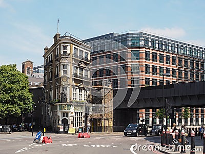 The Black Friar pub in London Editorial Stock Photo