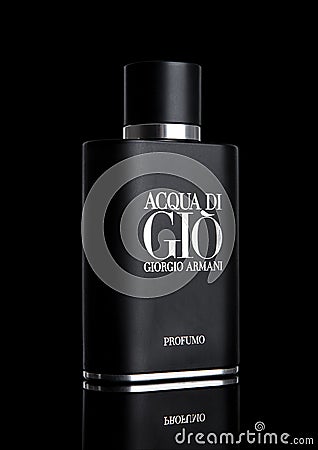 LONDON,UK - DECEMBER 06, 2016: Giorgio Armani, Acqua di Gio fragrance for men is one of the evergreen bestselling perfumes Editorial Stock Photo