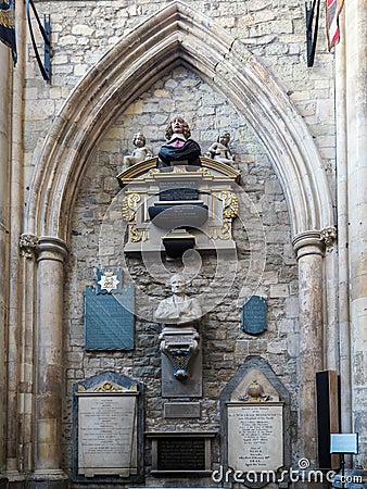 LONDON/UK - FEBRUARY 24 : Interior View of Southwark Cathedral i Editorial Stock Photo