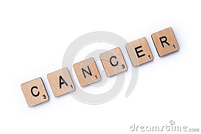 The word CANCER Stock Photo