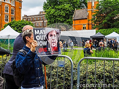 Class War protest, hdr Editorial Stock Photo