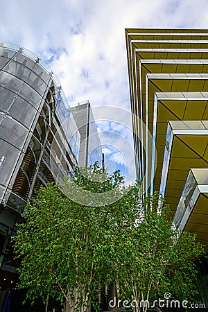 Modern architecture in the City of London Stock Photo