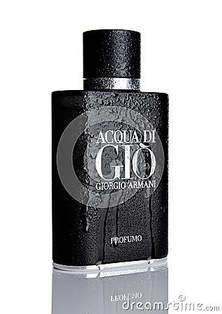 LONDON,UK - NOVEMBER 11, 2016: Giorgio Armani, Acqua di Gio fragrance for men is one of the evergreen bestselling perfumes Editorial Stock Photo