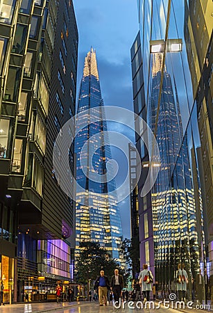 London, UK - 4 October 2016: Modern architecture in London Editorial Stock Photo