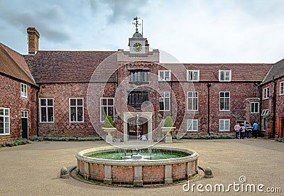 Fulham Palace and Tudor courtyard in Fulham, London Editorial Stock Photo