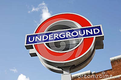 London underground sign Editorial Stock Photo