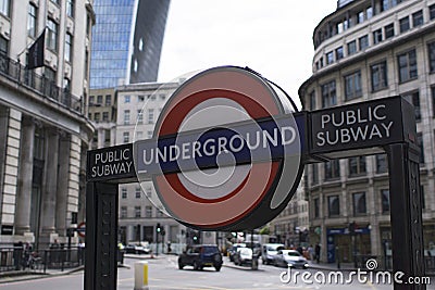 London Underground sign Editorial Stock Photo
