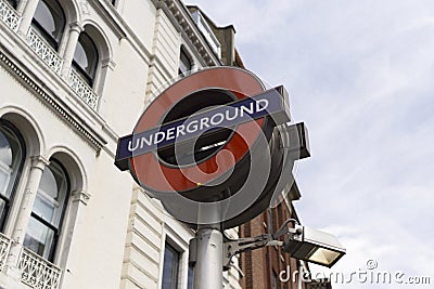 London Underground sign Editorial Stock Photo