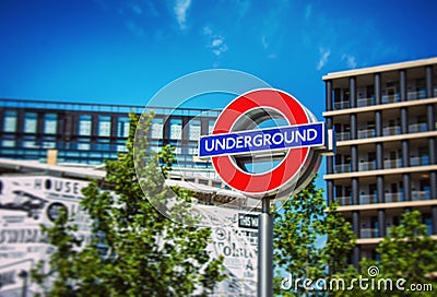 London Underground sign Editorial Stock Photo