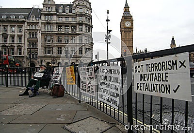 Protest Editorial Stock Photo